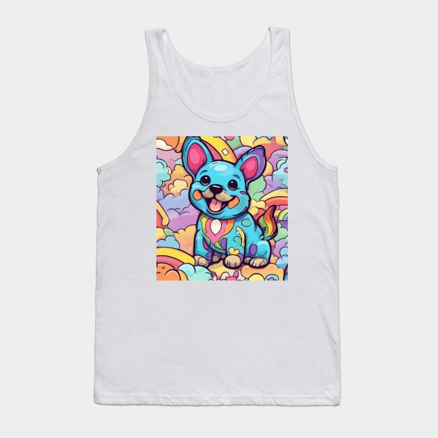 rainbow puppy Tank Top by Majkel&Majkel